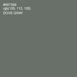 #697069 - Dove Gray Color Image