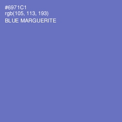 #6971C1 - Blue Marguerite Color Image