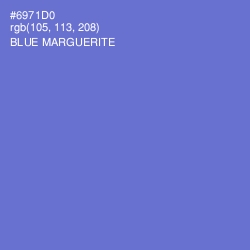 #6971D0 - Blue Marguerite Color Image