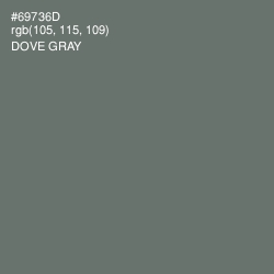 #69736D - Dove Gray Color Image