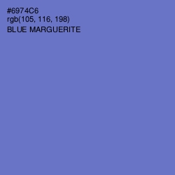 #6974C6 - Blue Marguerite Color Image