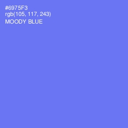 #6975F3 - Moody Blue Color Image
