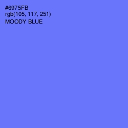 #6975FB - Moody Blue Color Image