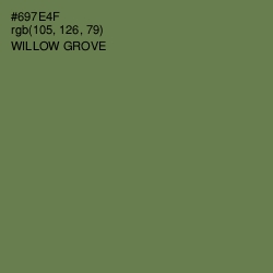 #697E4F - Willow Grove Color Image