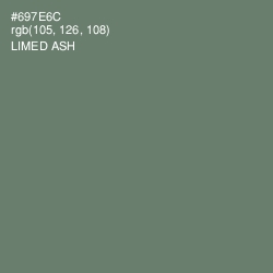 #697E6C - Limed Ash Color Image