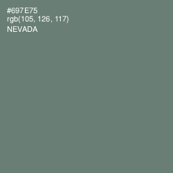 #697E75 - Nevada Color Image