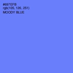 #697EFB - Moody Blue Color Image