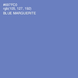 #697FC0 - Blue Marguerite Color Image