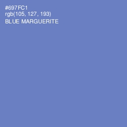 #697FC1 - Blue Marguerite Color Image