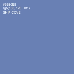 #6980B5 - Ship Cove Color Image