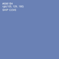 #6981B4 - Ship Cove Color Image
