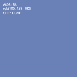 #6981B6 - Ship Cove Color Image