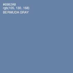#6982A8 - Bermuda Gray Color Image