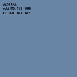 #6985A6 - Bermuda Gray Color Image