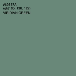 #69887A - Viridian Green Color Image