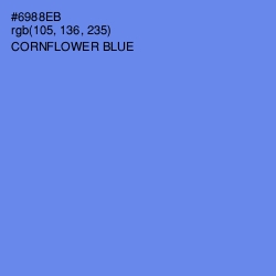 #6988EB - Cornflower Blue Color Image