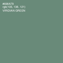 #698A79 - Viridian Green Color Image