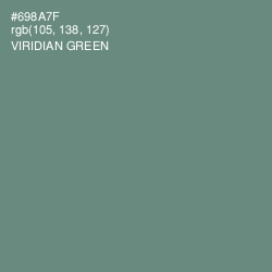 #698A7F - Viridian Green Color Image