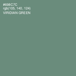 #698C7C - Viridian Green Color Image