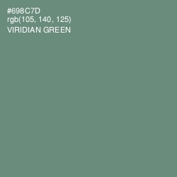 #698C7D - Viridian Green Color Image