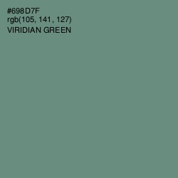 #698D7F - Viridian Green Color Image