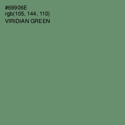 #69906E - Viridian Green Color Image