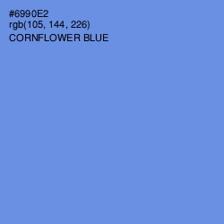 #6990E2 - Cornflower Blue Color Image