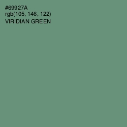 #69927A - Viridian Green Color Image