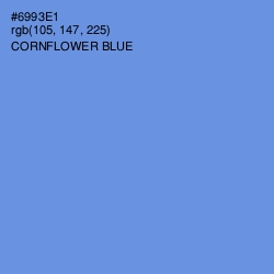 #6993E1 - Cornflower Blue Color Image