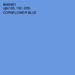 #6998E1 - Cornflower Blue Color Image