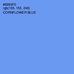 #6999F0 - Cornflower Blue Color Image