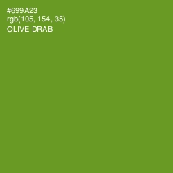 #699A23 - Olive Drab Color Image