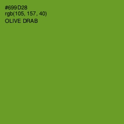 #699D28 - Olive Drab Color Image