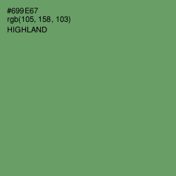 #699E67 - Highland Color Image