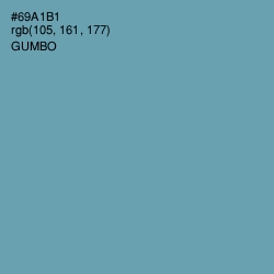 #69A1B1 - Gumbo Color Image