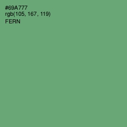 #69A777 - Fern Color Image