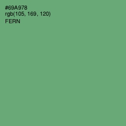 #69A978 - Fern Color Image