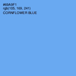 #69A9F1 - Cornflower Blue Color Image