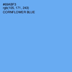 #69ABF3 - Cornflower Blue Color Image