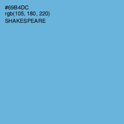 #69B4DC - Shakespeare Color Image
