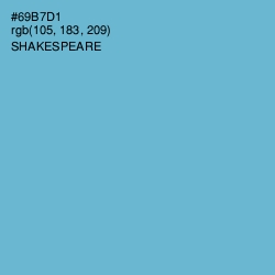 #69B7D1 - Shakespeare Color Image