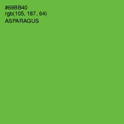 #69BB40 - Asparagus Color Image