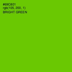 #69C801 - Bright Green Color Image