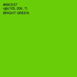 #69CE07 - Bright Green Color Image