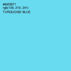 #69DBF1 - Turquoise Blue Color Image