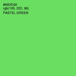 #69DE60 - Pastel Green Color Image