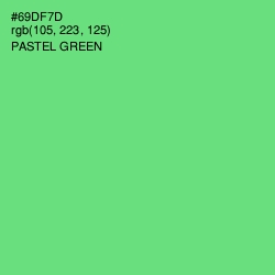 #69DF7D - Pastel Green Color Image