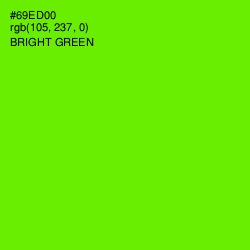 #69ED00 - Bright Green Color Image