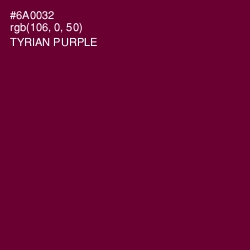 #6A0032 - Tyrian Purple Color Image