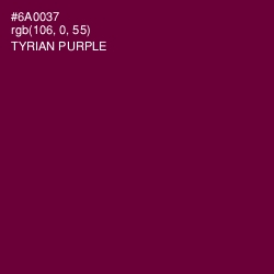 #6A0037 - Tyrian Purple Color Image